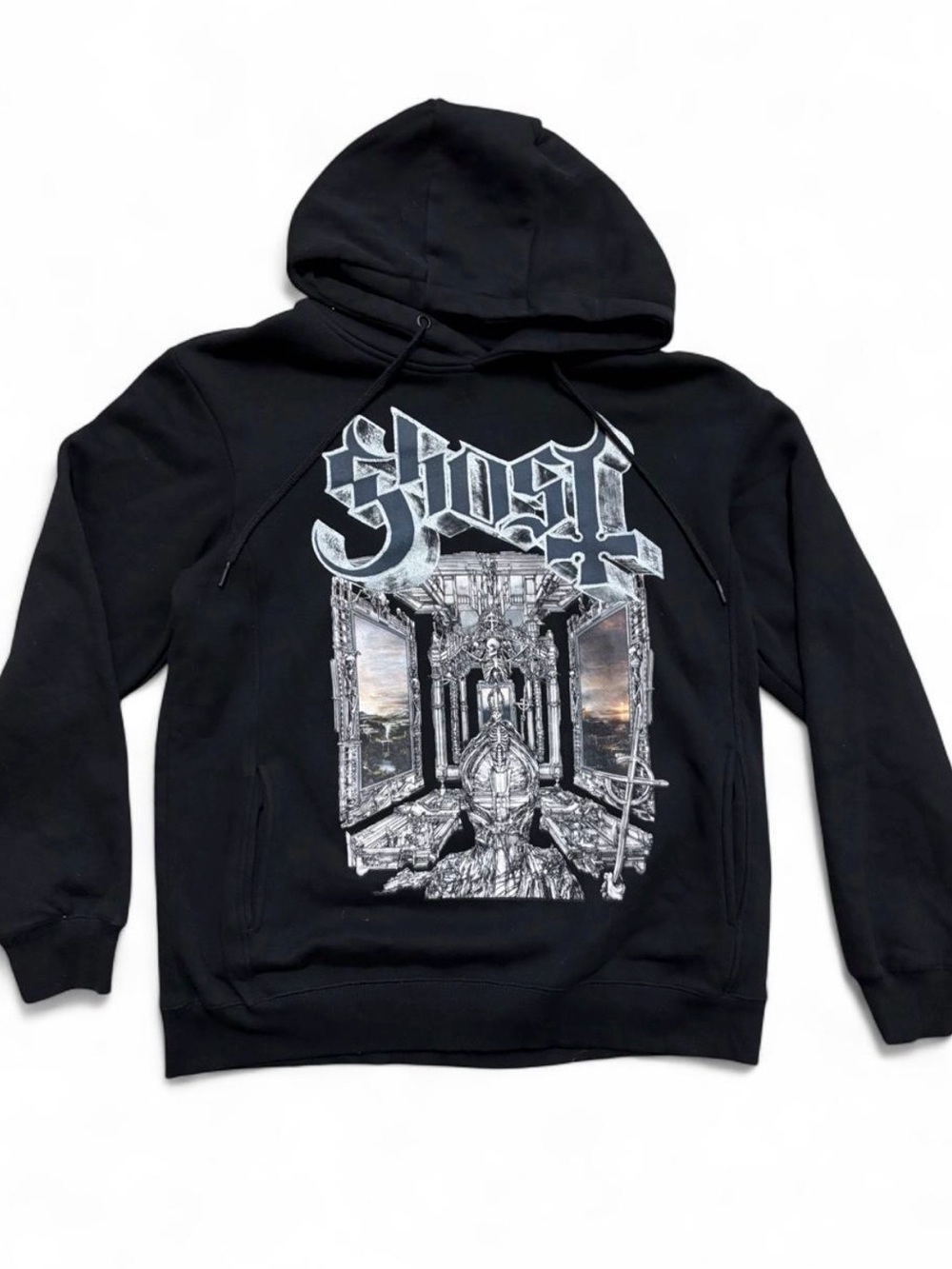 Ghost Band Skeleta Hoodie Goth Grunge Alternative Merch Men’s M/ L